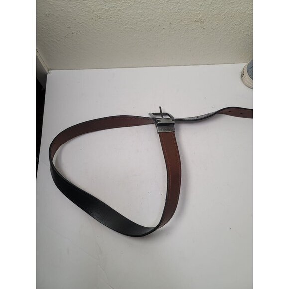 Fossil Genuine Leather Brown & Black Men's Belt Size 36 - Picture 6 of 6